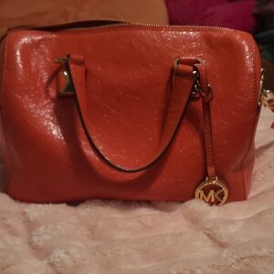 Michael Kors Vibrant Orange Satchel